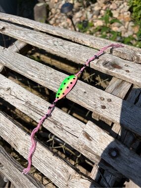 Handmade Bracelet made from a fishing lure spoon